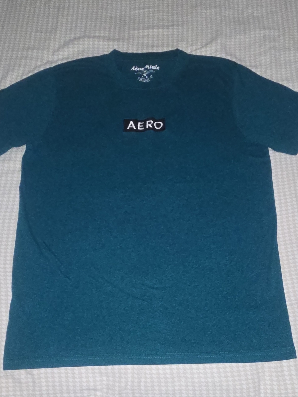 Aeropostale Teal Crewneck T-Shirt - AERO Logo